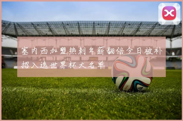 塞内西加盟热刺年薪翻倍今日被补招入选世界杯大名单